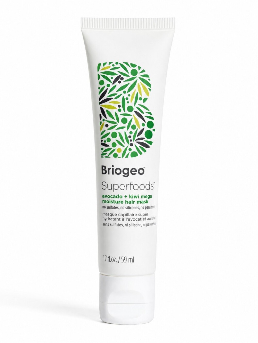 Briogeo Superfoods Avocado + Kiwi Mega Moisture Hair Mask - White & Green